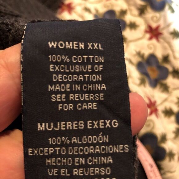 Nautica Charcoal Long Pullover Sweater - Picture 11 of 11